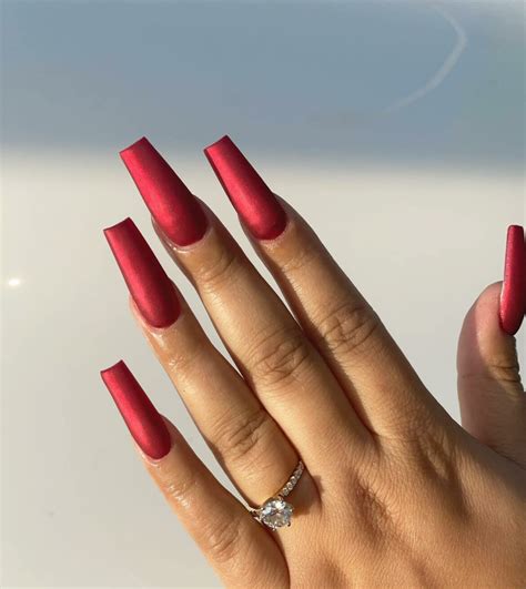 20 Latest Red Matte Nail Ideas To Try In 2024!