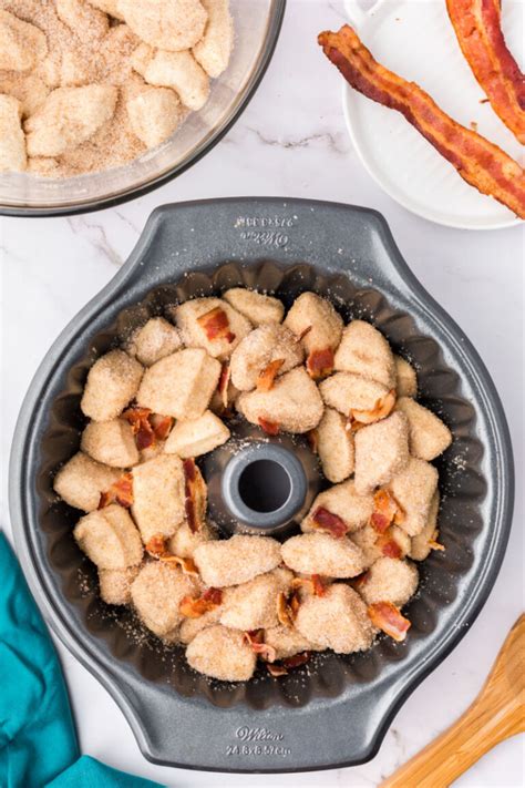 Maple Bacon Monkey Bread • Bread Booze Bacon