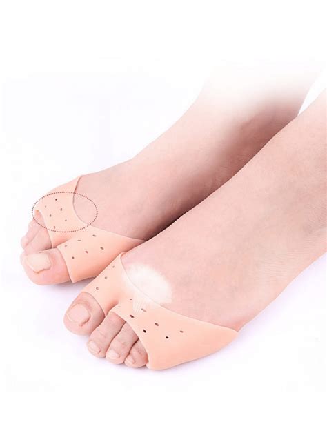 1 Pair Flesh Color Breathable Soft Rubber Insoles, Shoe Accessories To