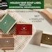 Christmas Soap Labels Template Editable Canva Holiday Soap - Etsy