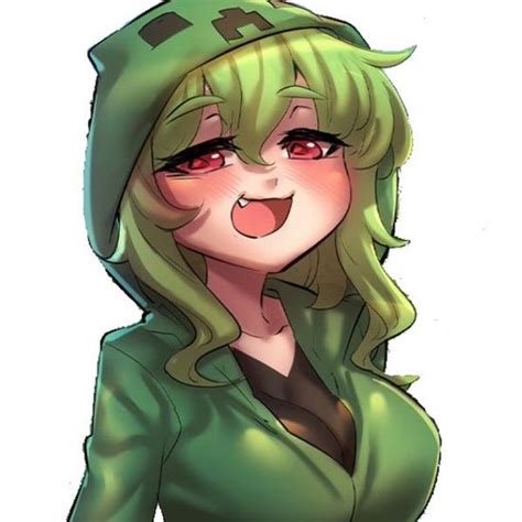 Anime creeper | Minecraft anime, Anime sisters, Minecraft fan art