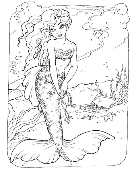 Mermaid Coloring Pages for Adults - Best Coloring Pages For Kids