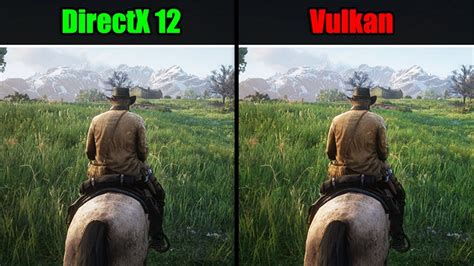 red dead redemption  directx   vulkan graphics fps comparison