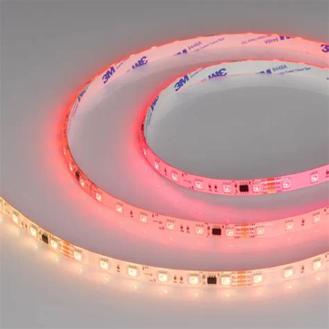 Светодиодная лента герметичная SPI-SE-B60-10mm 24V RGB-PX6-BPT (12 W/m ...