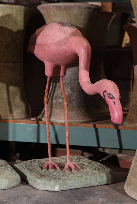 Pink Flamingo Garden Sculpture at 1stDibs | 5 foot metal flamingo hobby lobby, hobby lobby ...