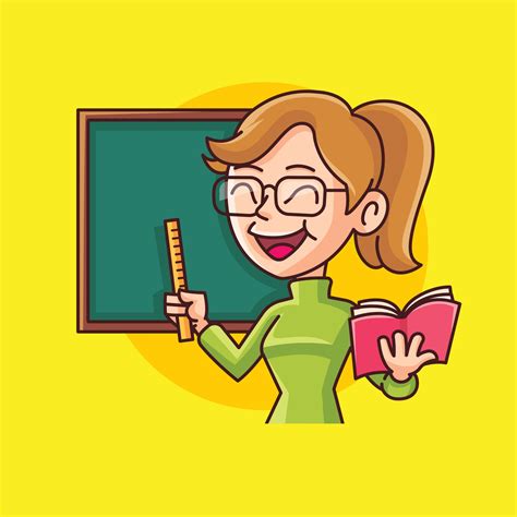 Dibujos Animados De Maestra De Preescolar