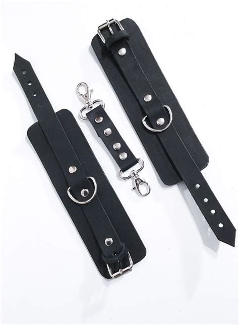 Leather handcuffs bdsm role play etsy – Artofit