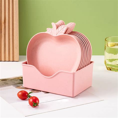 Foqnuq Plastic Multi-Use Spitting Dish Set with Storage Base for