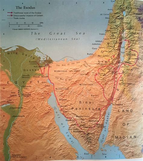 Exodus Bible Map