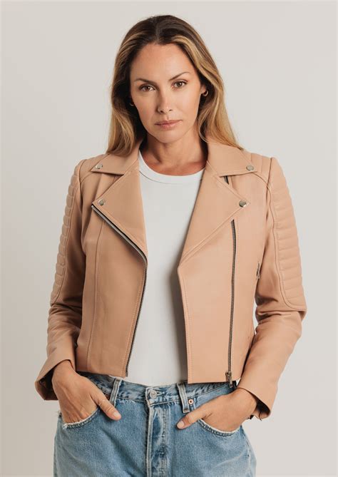 Barnabas Leather Jacket - Nude | Apostl