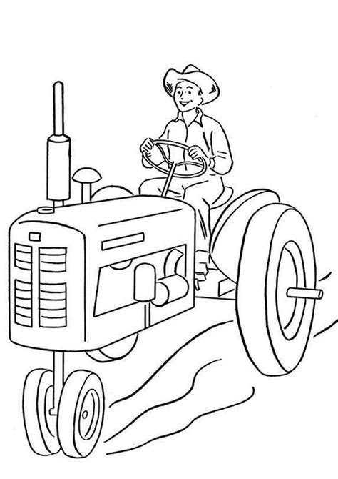 Free & Easy To Print Tractor Coloring Pages - Tulamama