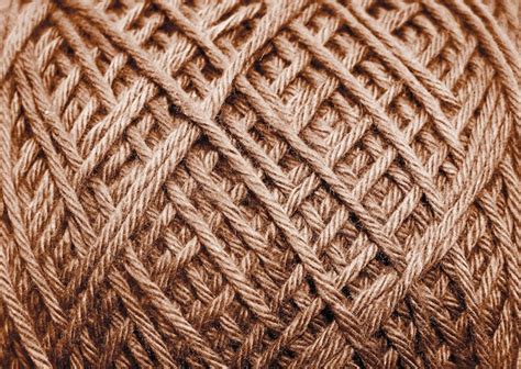 premium photo brown yarn crochet knitting