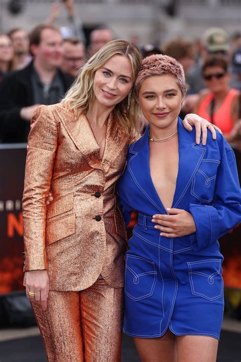 Florence Pugh Oppenheimer Photo Call Boob Baring Look - Hot Celebs Home