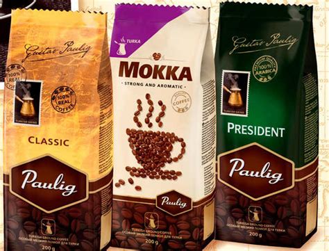 Кофе Паулиг - в зернах, молотый, президент, мокка, эспрессо, классик