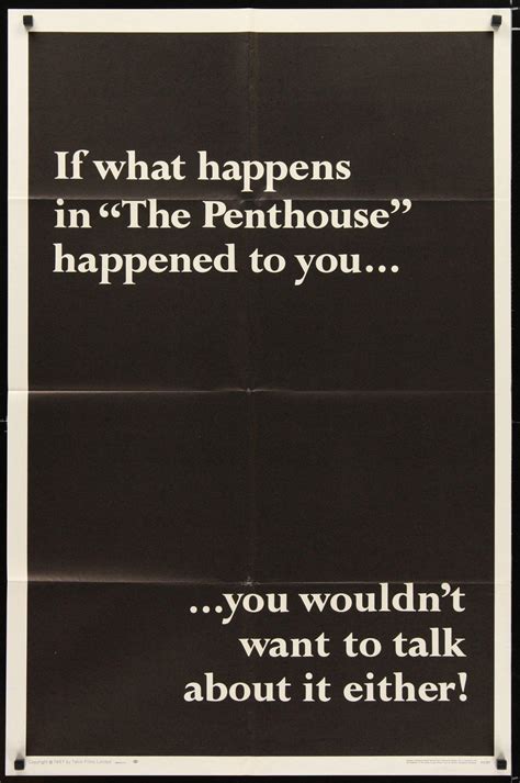 The Penthouse Movie Poster 1967 1 Sheet (27x41)