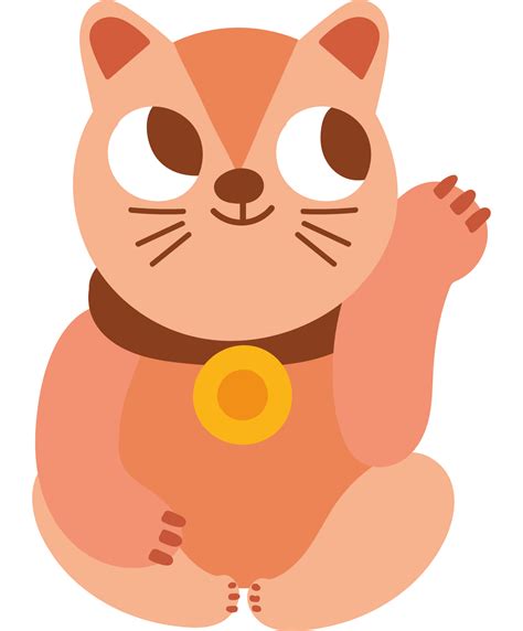 japanese maneki neko icon isolated 24638510 PNG