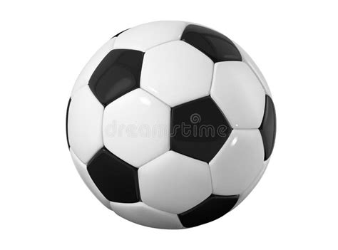 Football Bal. Realistic Soccer Ball on White Background Stock Vector ...