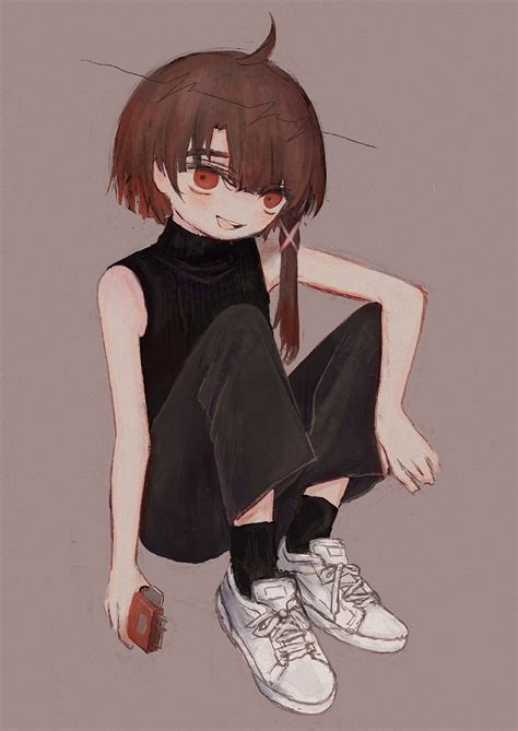 Iwakura Lain - Serial Experiments Lain - Image by Pixiv Id 3020377