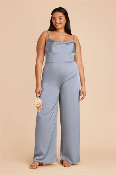 Dusty Blue Plus Size Bridesmaid Dresses