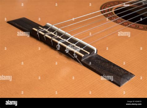 Classical Guitar Bridge Stock Photo - Alamy