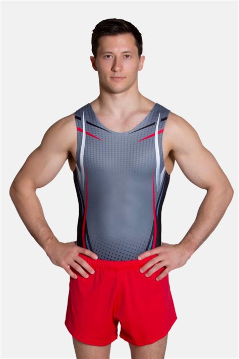Ryker Mens Gymnastics Leotard Competition Shirt - Sylvia P Team Wear
