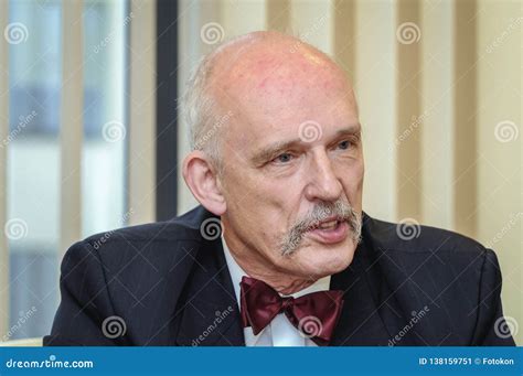 Janusz Korwin Mikke editorial photo. Image of politician - 138159751