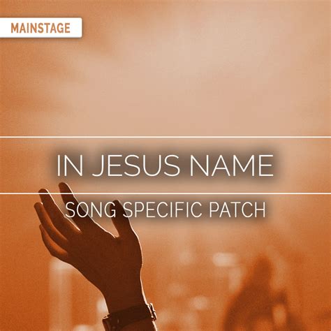 In Jesus Name Song Specific Patch – Sunday Sounds