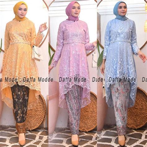 Jual SETELAN / ATASAN KEBAYA TUNIK LESTY KEJORA > KEBAYA MODERN
