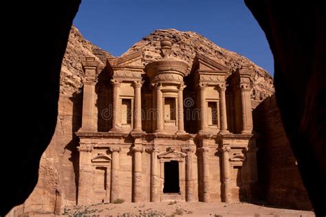 Beauty of Rocks and Ancient Architecture in Petra, Jordan. Ancient ...