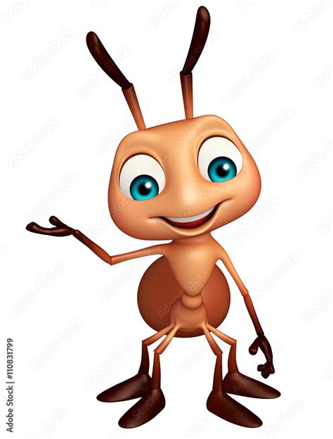 cute Ant funny cartoon character Stock Illustration | Adobe Stock