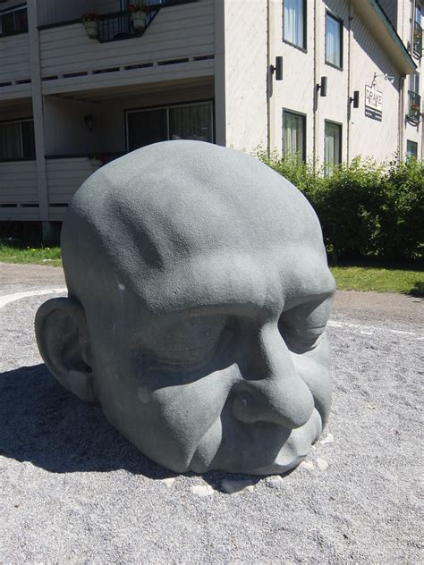 Big Head Sculpture – Canmore, Alberta - Atlas Obscura