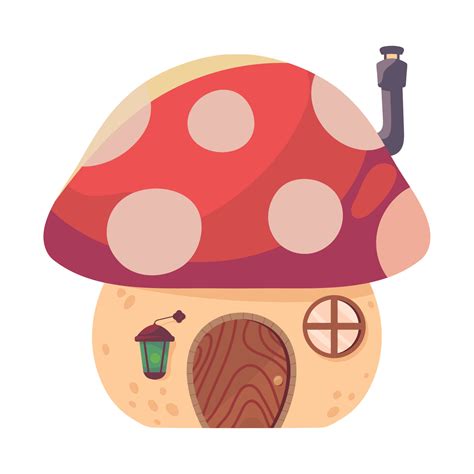 mushroom enchanted house 10823929 Vector Art at Vecteezy