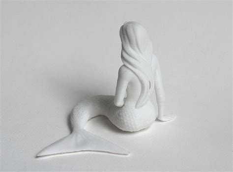 Thinking Mermaid 3D Model 3D printable OBJ STL | CGTrader