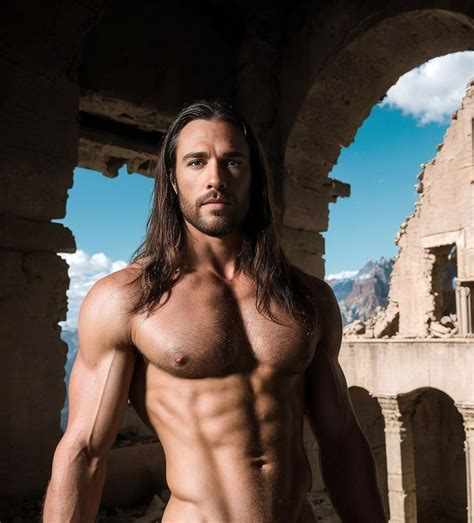 NSFW Ai-generated Full Frontal Naked Muscular Man 5 X 7 HD Photo Print