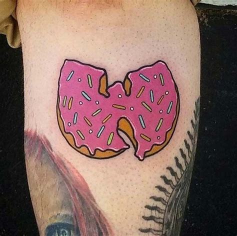 34 WU TANG CLAN TATTOOS Donut Tattoo, I Tattoo, Line Tattoos, Tattoos ...