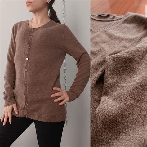 100% кашемир кардиган pure cashmere, s, тёмно-бежевый — цена 400 грн в ...