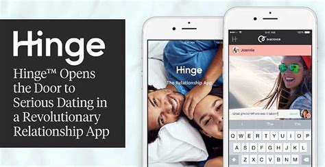 hinge opens  door   dating   revolutionary relationship app