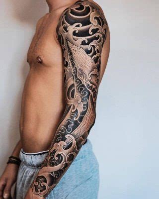 Make a Splash with Wave Tattoos:22 Designs for the Ultimate Coastal Vibe