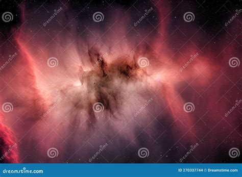 Dark Nebula in Outer Space of Our Galaxy Stock Illustration ...