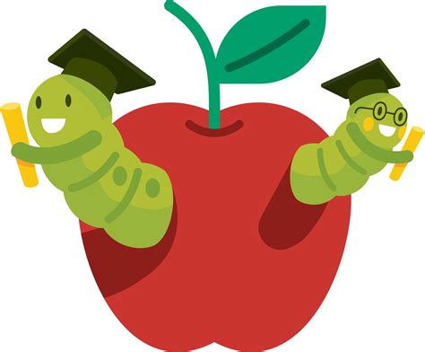 Back to School apple worm 25947156 PNG