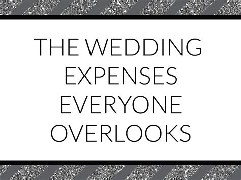 Wedding budget blunders: The wedding expenses everyone overlooks