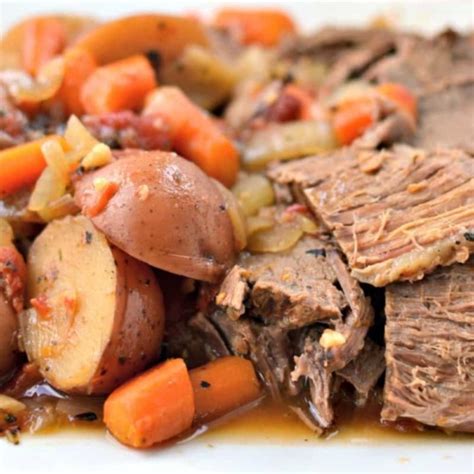 Italian Pot Roast (An Easy Family Friendly Slow Cooker Recipe)