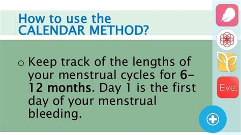 Calendar Method