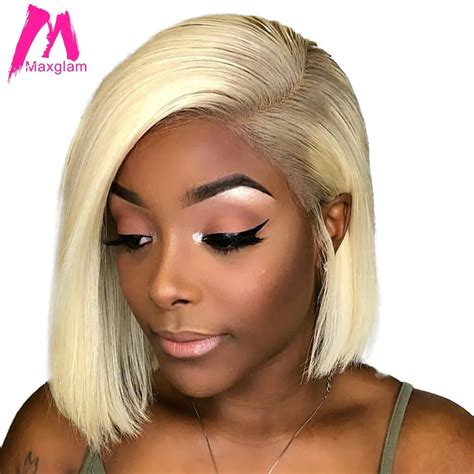 Aliexpress.com : Buy Maxglam Blonde Lace Front Wig 613 Human Hair Wigs ...