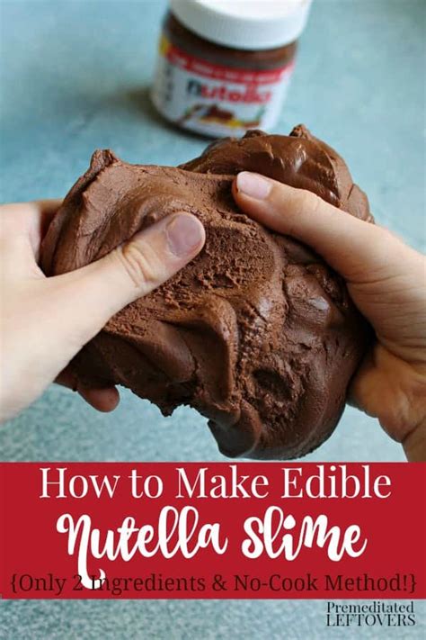 Nutella Slime Recipe - How to Make Edible Slime without Cooking