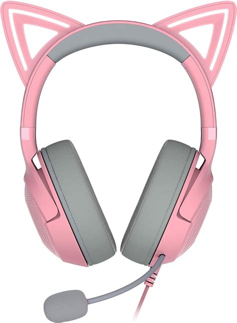 Razer Kraken Kitty V2 USB Wired RGB Headset, Chroma Kitty Ears Stream ...