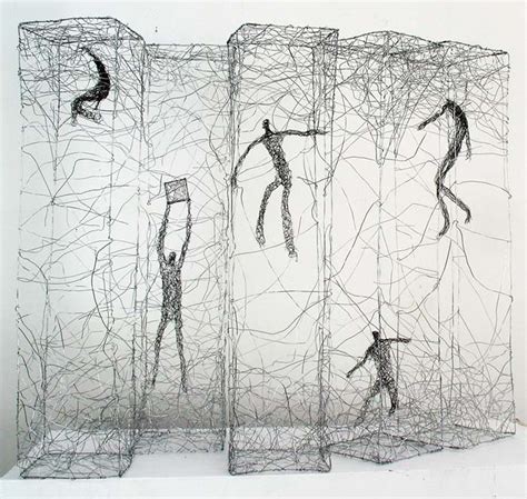 The Art Of Up-Cycling: Wire Art - Barbed Wire Art - Wire Wall Art