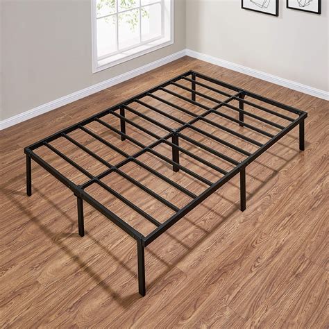 Mainstays 14" Heavy Duty Steel Slat Full Platform Bed Frame, Black ...