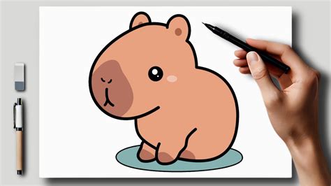 Capivara Fofa Para Desenhar