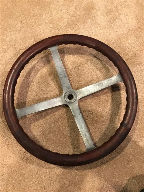 Vintage wooden steering wheel - Memorabilia, Toys, Art, Signs, Clothing ...